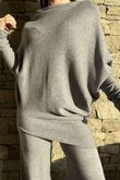 Elbury Huggle Luxury Knit Co Ord Set Grey Marl /50 